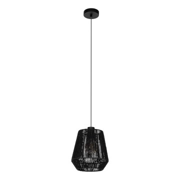 Eglo - Lámpara colgante 1xE27/60W/230V negro