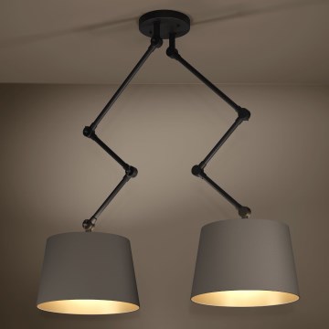 Eglo - Lámpara colgante 2xE27/40W/230V marrón