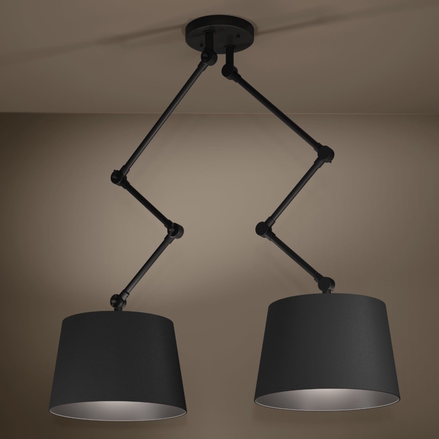 Eglo - Lámpara colgante 2xE27/40W/230V negro