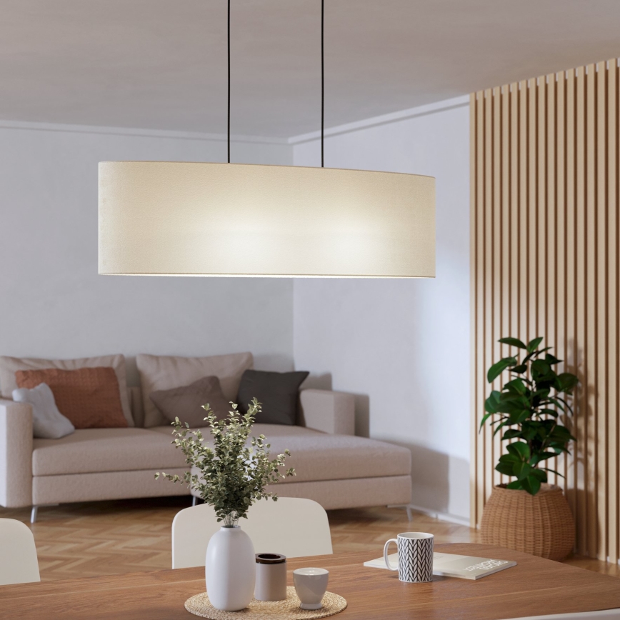Eglo - Lámpara colgante 2xE27/60W/230V blanco