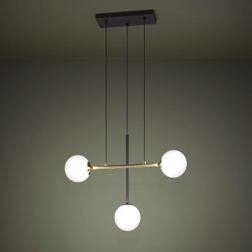 Eglo - Lámpara colgante 3xE14/40W/230V dorado/negro