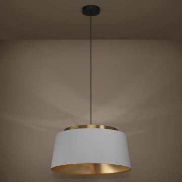 Eglo - Lámpara colgante 3xE27/40W/230V gris/dorado