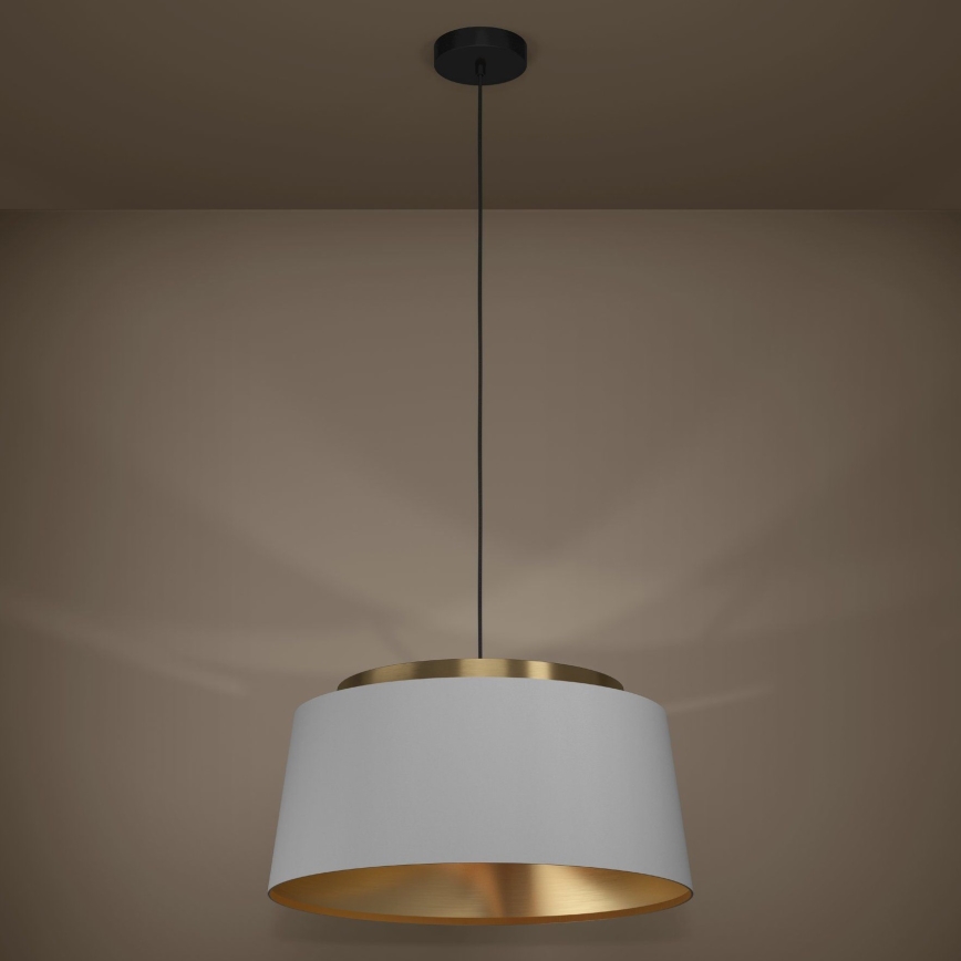 Eglo - Lámpara colgante 3xE27/40W/230V gris/dorado