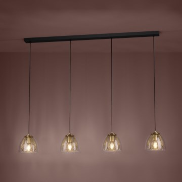 Eglo - Lámpara colgante 4xE27/40W/230V dorado