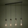 Eglo - Lámpara colgante 4xE27/40W/230V negro/dorado