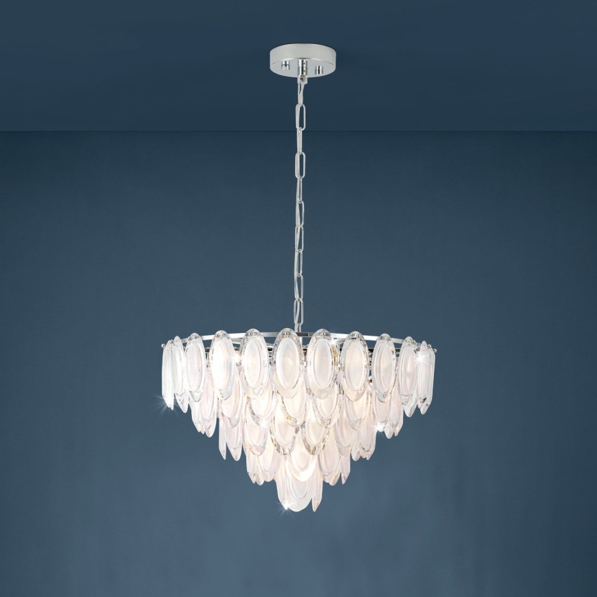 Eglo - Lámpara colgante de cadena 10xE14/40W/230V