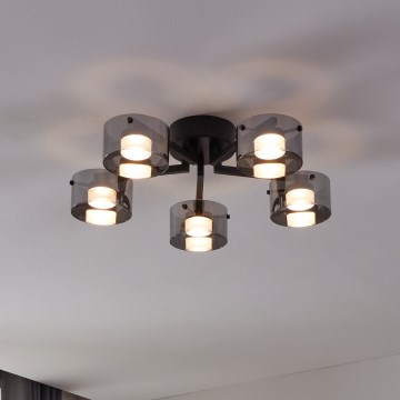 Eglo - Lámpara colgante LED regulable 5xLED/5,4W/230V