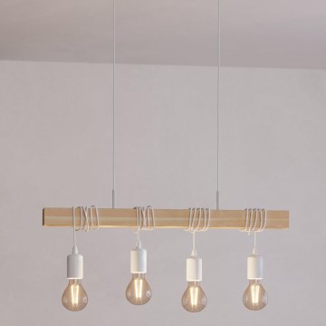 Eglo - Lámpara colgante TOWNSHEND 4xE27/60W/230V