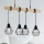 Eglo - Lámpara colgante TOWNSHEND 4xE27/60W/230V
