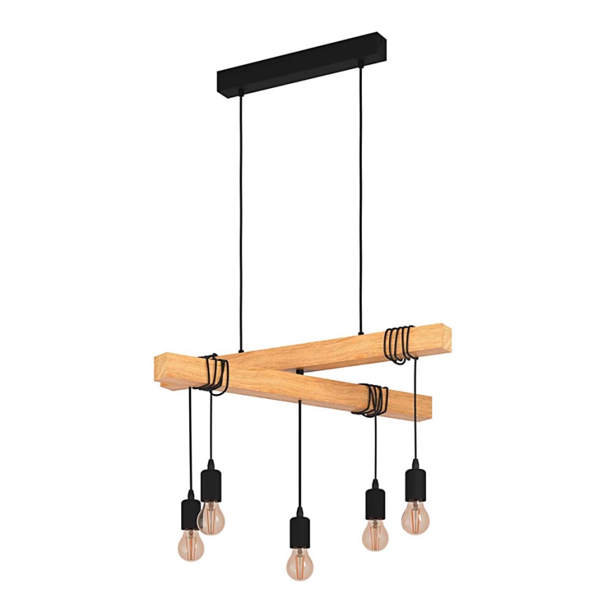 Eglo - Lámpara colgante TOWNSHEND 5xE27/60W/230V