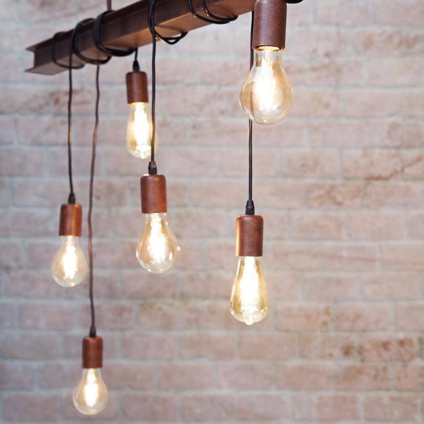 Eglo - Lámpara colgante TOWNSHEND 6xE27/60W/230V