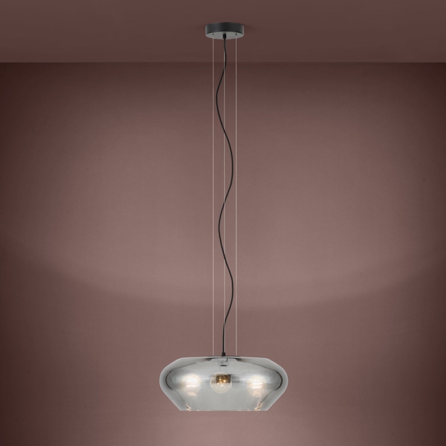 Eglo - Lámpara de araña de cable 3xE27/20W/230V