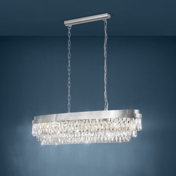 Eglo - Lámpara de araña de luces con cadena 13xE14/40W/230V cromo brillante
