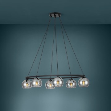 Eglo - Lámpara de araña de luces de cable 6xE14/25W/230V