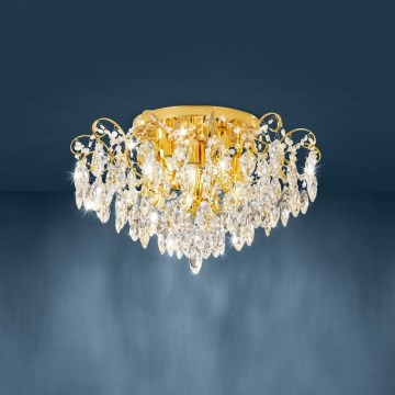 Eglo - Lámpara de araña de luces de superficie 6xE14/25W/230V dorado