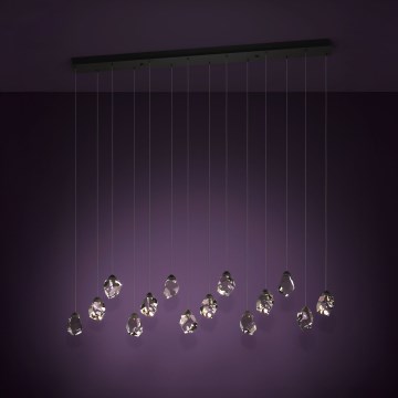 Eglo - Lámpara de araña LED regulable 14xLED/3W/230V 3000K negro/transparente