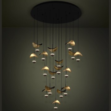 Eglo - Lámpara de araña LED regulable 17xLED/2,3W/230V 3000K diá. 78 cm