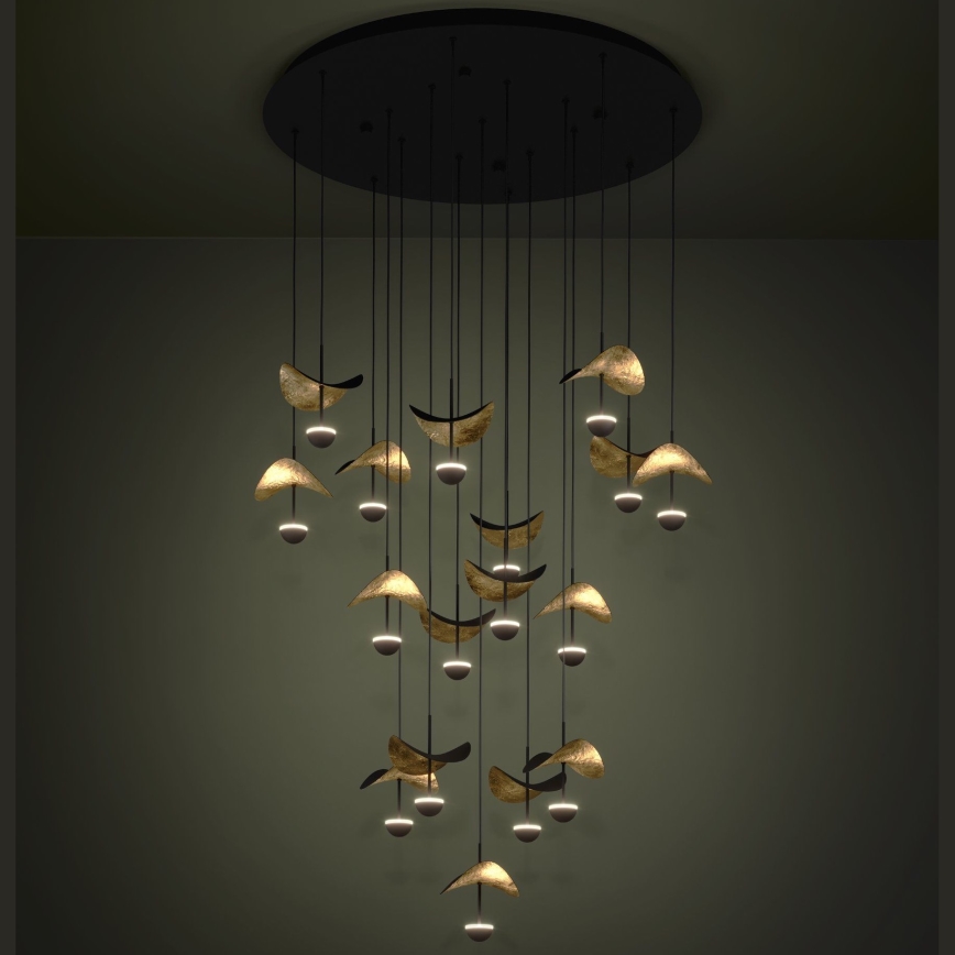 Eglo - Lámpara de araña LED regulable 17xLED/2,3W/230V 3000K diá. 78 cm