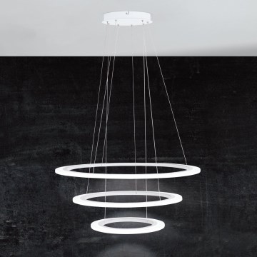 Eglo - Lámpara de araña LED regulable 1xLED/45W/230V + 1xLED/33W + 1xLED/19,5W