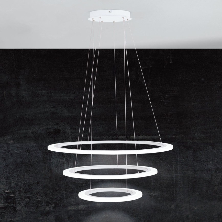 Eglo - Lámpara de araña LED regulable 1xLED/45W/230V + 1xLED/33W + 1xLED/19,5W