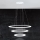 Eglo - Lámpara de araña LED regulable 1xLED/45W/230V + 1xLED/33W + 1xLED/19,5W