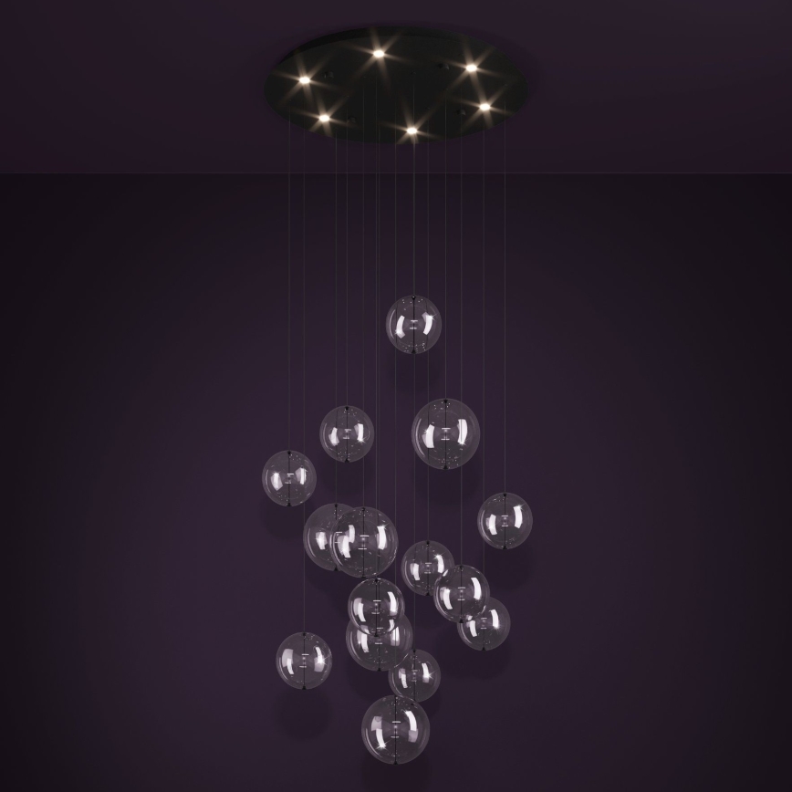 Eglo - Lámpara de araña LED regulable 6xLED/4,2W/230V 3000K transparente