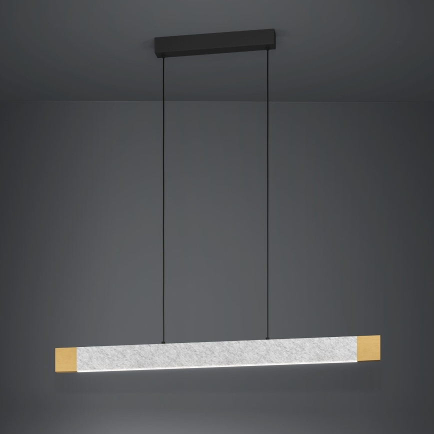 Eglo - Lámpara de araña LED regulable LED/22,2W/230V 3000K marrón/gris