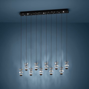 Eglo - Lámpara de araña LED regulable LED/23W/230V 3000K negro