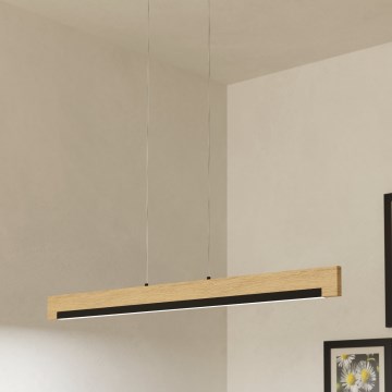 Eglo - Lámpara de araña LED regulable LED/25,5W/230V 3000K negro/beige