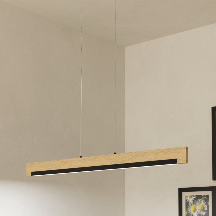 Eglo - Lámpara de araña LED regulable LED/25,5W/230V 3000K negro/beige