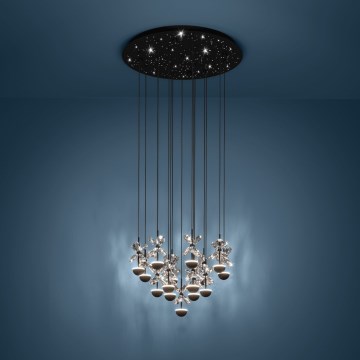 Eglo - Lámpara de araña LED regulable LED/27W/230V 3000K negro
