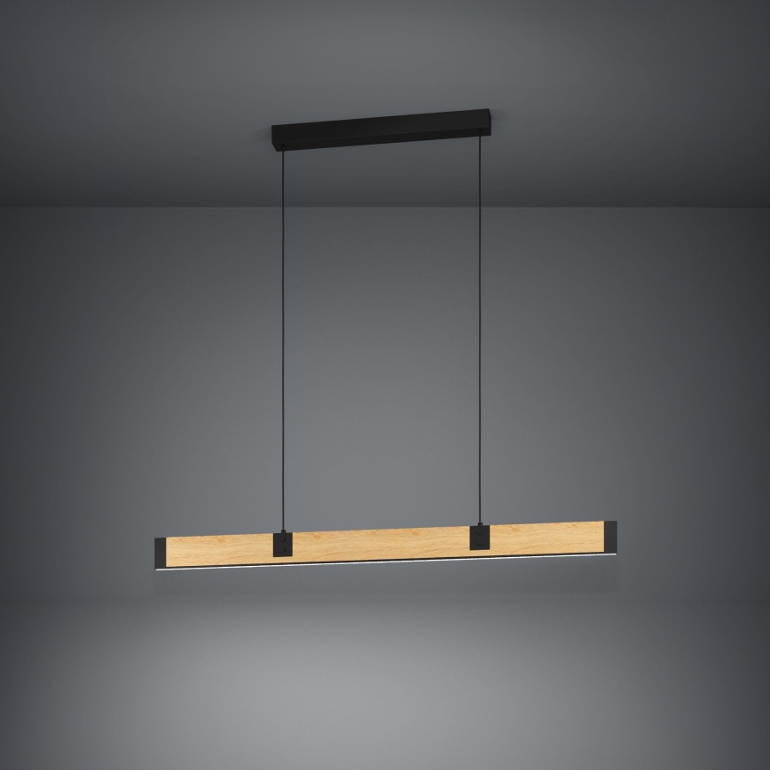 Eglo - Lámpara de araña LED regulable LED/28,8W/230V 3000K negro/marrón
