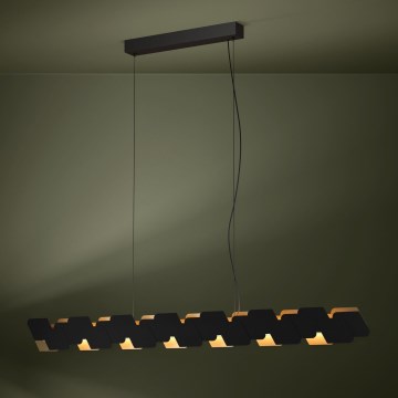 Eglo - Lámpara de araña LED regulable LED/44W/230V 3000K negro/dorado