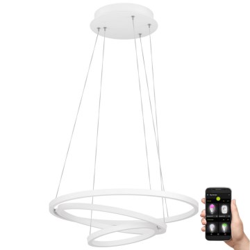 Eglo - Lámpara de araña LED regulable sobre cable LED/43,2W/230V blanco