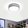 Eglo - Lámpara de baño LED regulable LOCANA-C LED/14W gris IP44