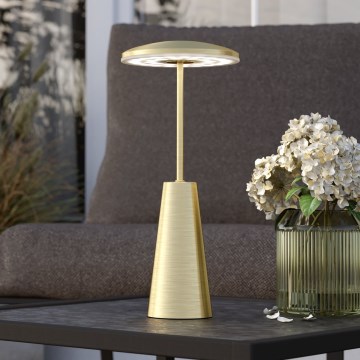 Eglo - Lámpara de exterior LED táctil regulable LED/2,8W/5V 2400K/3000K/4000K 5200 mAh IP54 dorado