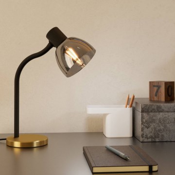 Eglo - Lámpara de mesa 1xE14/25W/230V dorado/negro