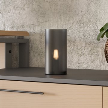 Eglo - Lámpara de mesa 1xE14/40W/230V negro
