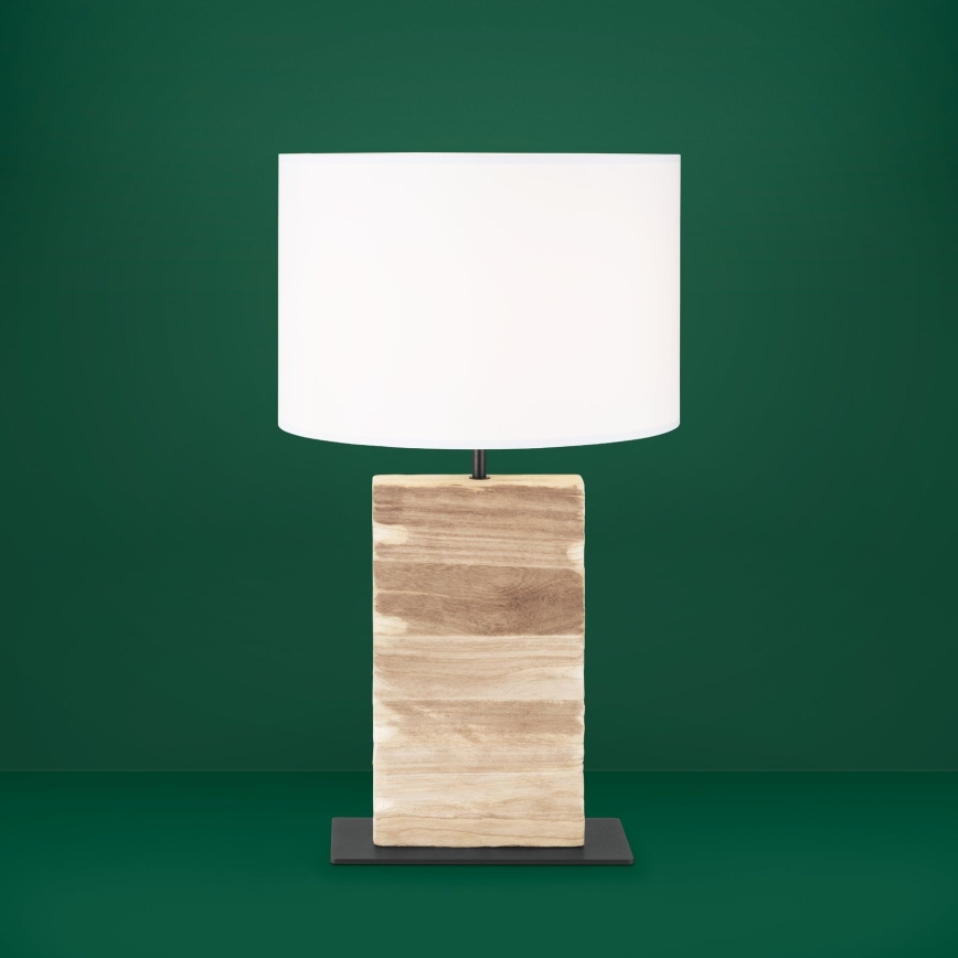 Eglo - Lámpara de mesa 1xE27/40W/230V 62,5 cm marrón