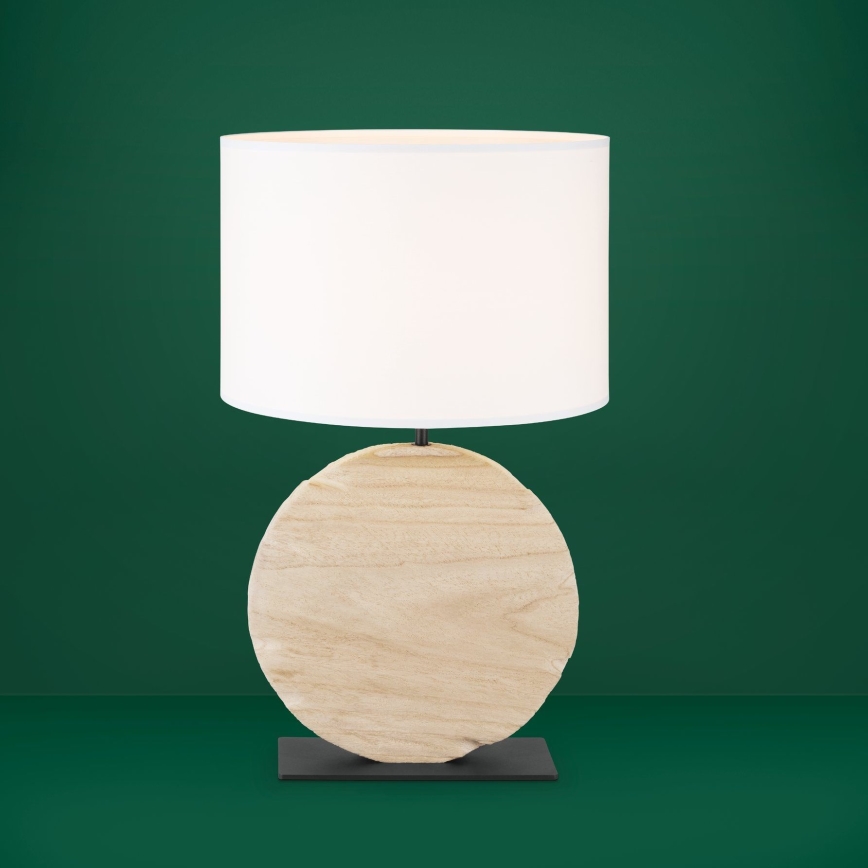 Eglo - Lámpara de mesa 1xE27/40W/230V 63,5 cm marrón