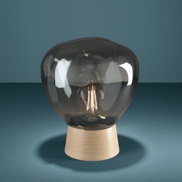 Eglo - Lámpara de mesa 1xE27/40W/230V ahumado