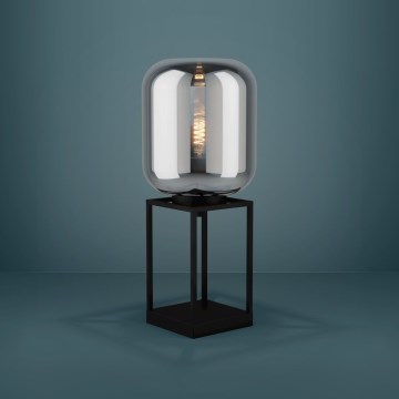 Eglo - Lámpara de mesa 1xE27/40W/230V ahumado