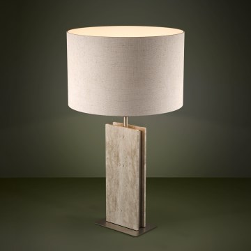 Eglo - Lámpara de mesa 1xE27/40W/230V beige