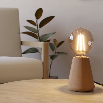 Eglo - Lámpara de mesa 1xE27/40W/230V beige