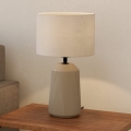 Eglo - Lámpara de mesa 1xE27/40W/230V color crema