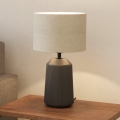 Eglo - Lámpara de mesa 1xE27/40W/230V gris