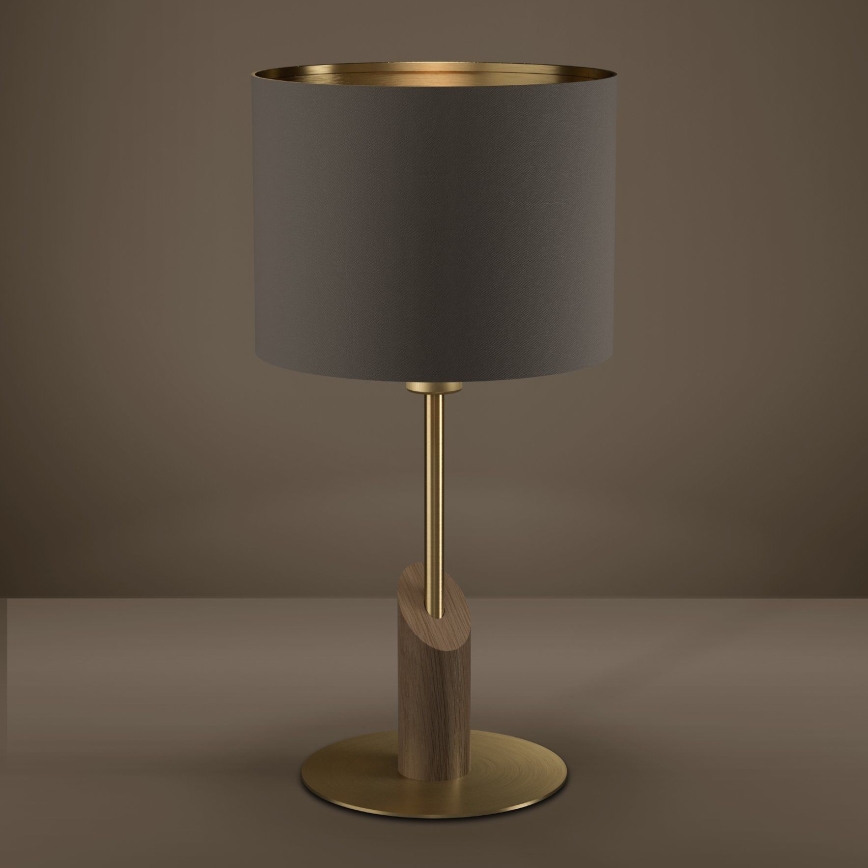 Eglo - Lámpara de mesa 1xE27/40W/230V marrón/dorado