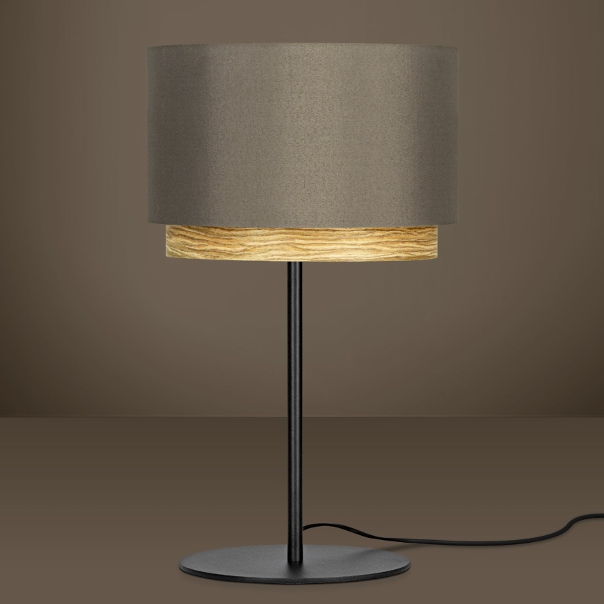 Eglo - Lámpara de mesa 1xE27/40W/230V marrón