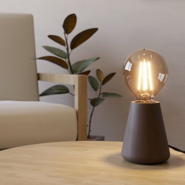 Eglo - Lámpara de mesa 1xE27/40W/230V marrón