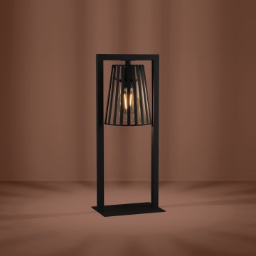 Eglo - Lámpara de mesa 1xE27/40W/230V negro